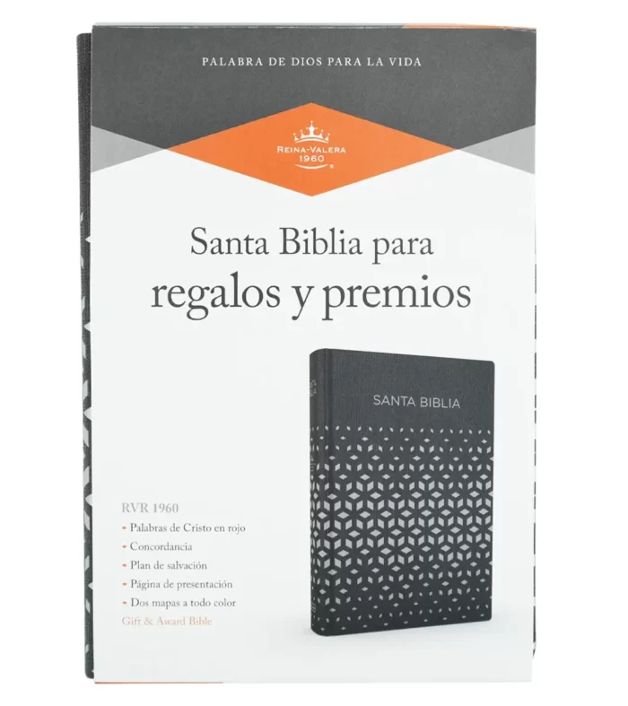 Biblia-para-regalos-y-premios-negro-plata-9781535991117-1 Biblia Regalos y Premios Simil Piel Negro/Plata - RV1960