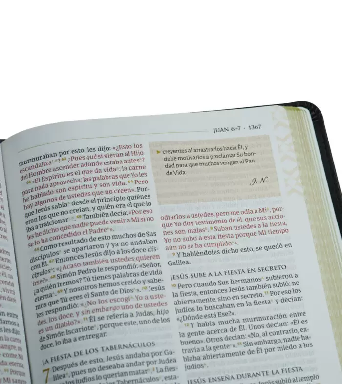 Biblia temática de estudio - NBLA, Negro Simil Piel - Miguel Nuñez