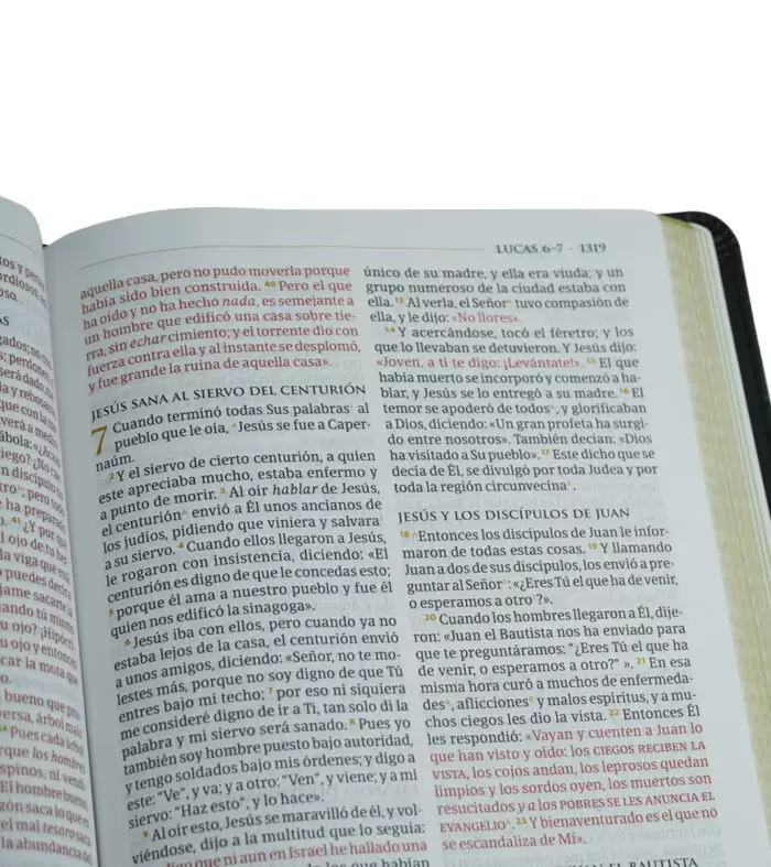 Biblia temática de estudio - NBLA, Negro Simil Piel - Miguel Nuñez